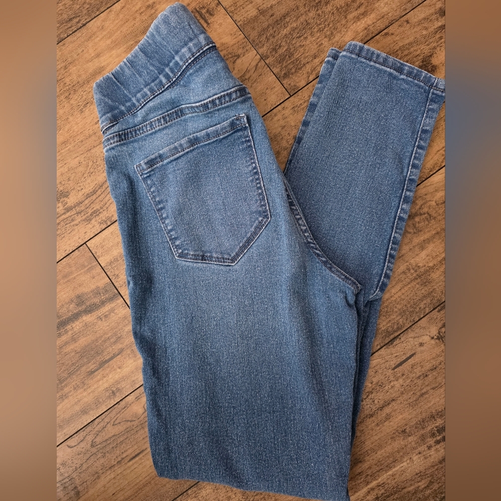 * Old Navy Skinny Fit Blue Jeans Tummy Control Jegging Faded Wash Curvy Sizw 8